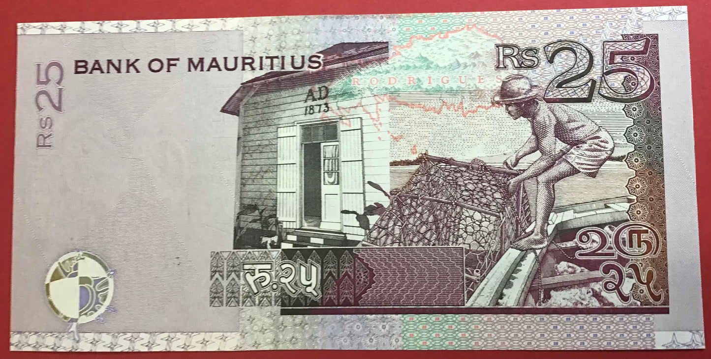 Mauritius - 25 Rupees 1999 P#49a Kvalitet 0