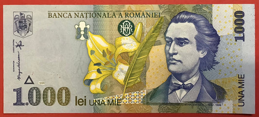 Romania - 1000 Lei 1998 P#106 Kvalitet 0