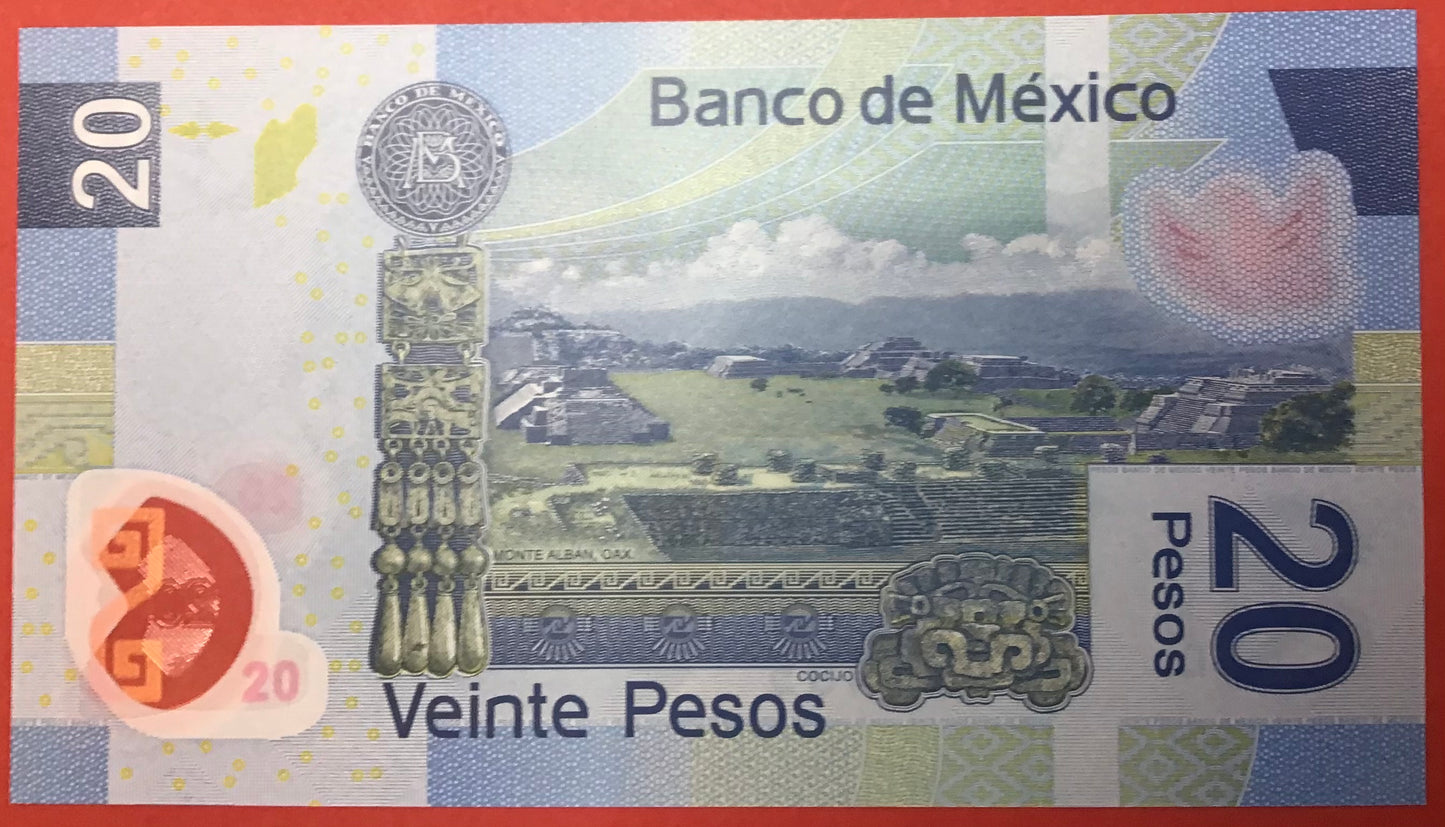 Mexico - 20 Pesos 12.7.2016 P#122y Kvalitet 0