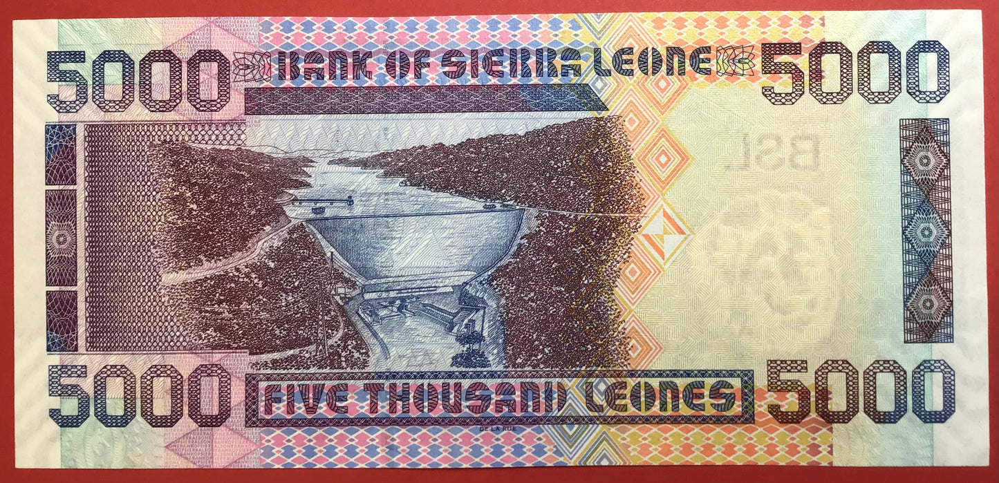 Sierra Leone - 5000 Leones 4.8.2006 P#27c Kvalitet 0