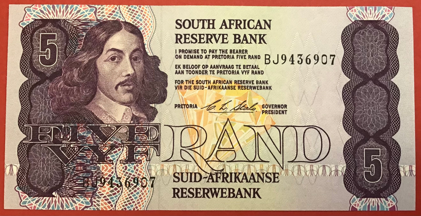 South Africa - 5 Rand (1990-94) P#119e Kvalitet 0