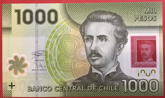 Chile - 1000 Pesos 2020 P# Kvalitet 0