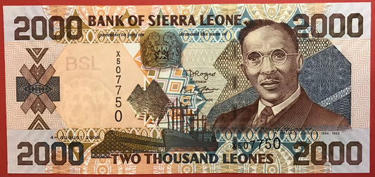 Sierra Leone - 2000 Leones 4.8.2006 P#26c Kvalitet 0