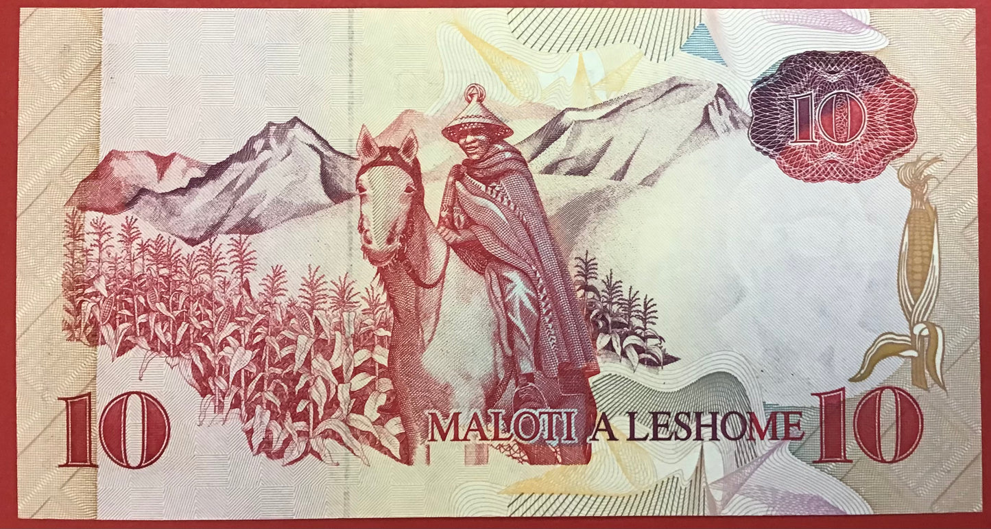 Lesotho - 10 Maloti 1990 P#11a Kvalitet 0