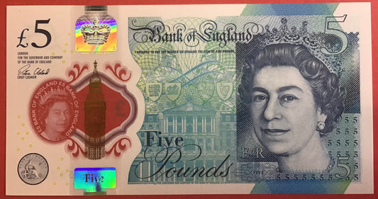 Great Britain - 5 Pounds 2015 P#394 Kvalitet 0
