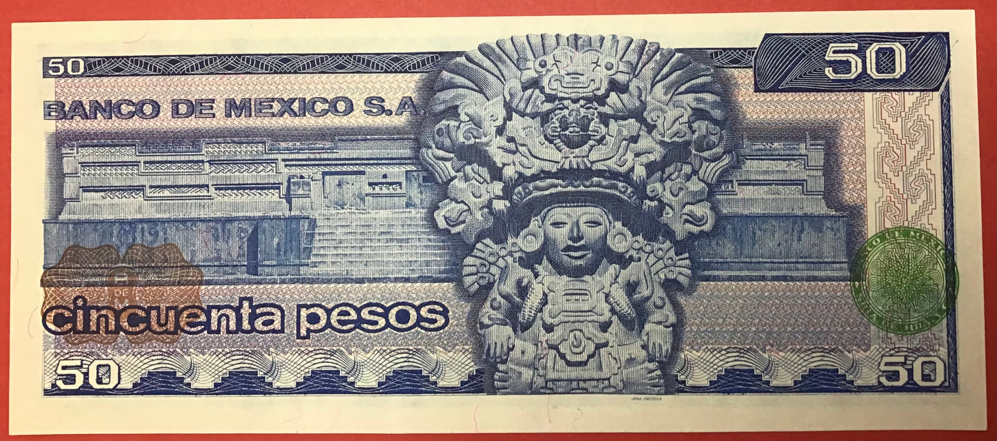Mexico - 50 Pesos 5.7.1978 P#65c Kvalitet 0