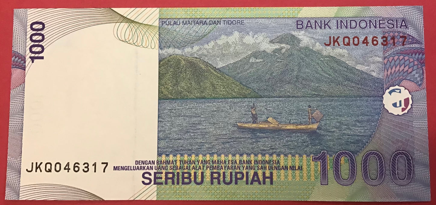 Indonesia - 1000 Rupiah 2000/2001 P#141b Kvalitet 0
