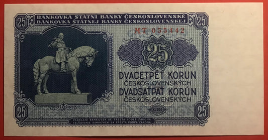 Czechoslovakia - 25 Korun 1953 P#84b Kvalitet 0
