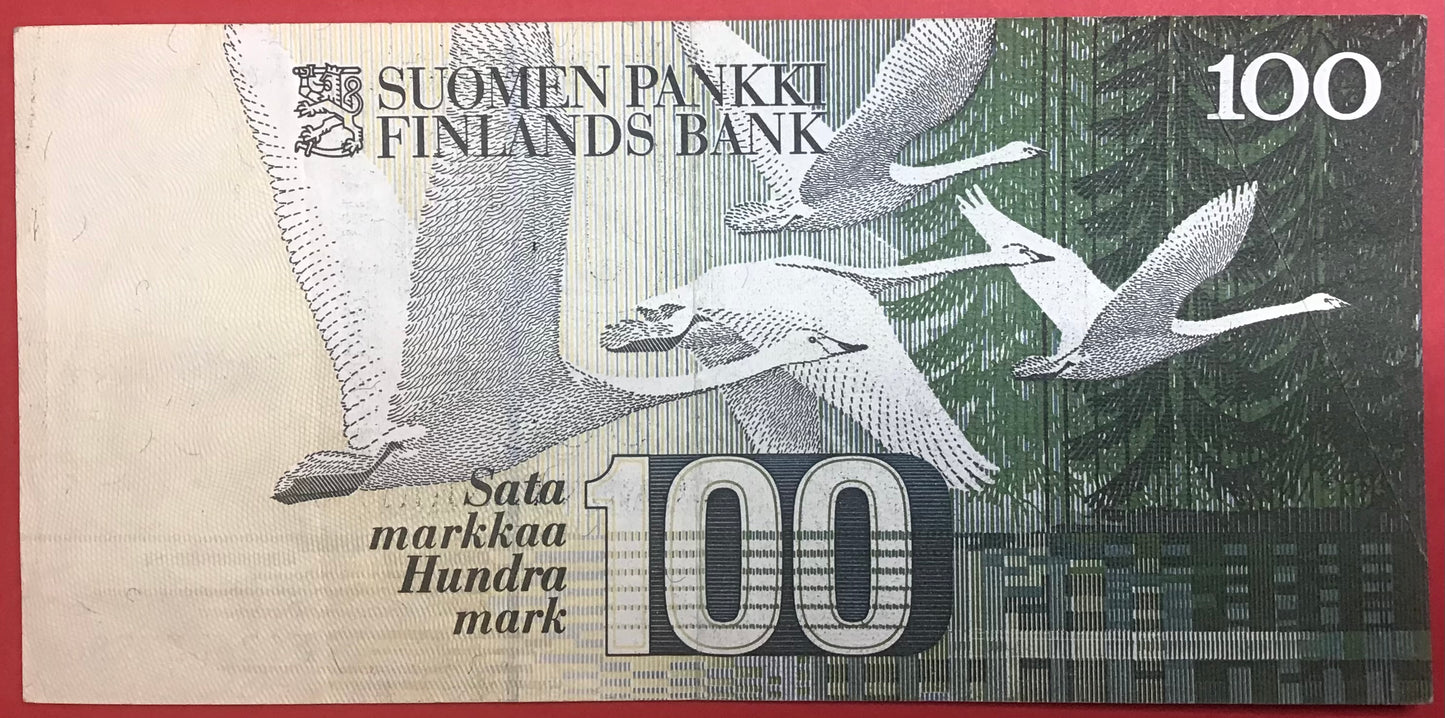 Finland - 100 Markkaa 1986 P#119 Kvalitet 1+