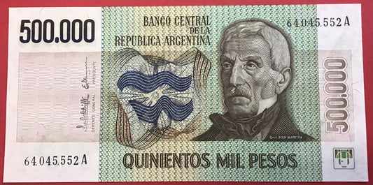Argentina - 500.000 Pesos (1980-83) P#309 Kvalitet 0