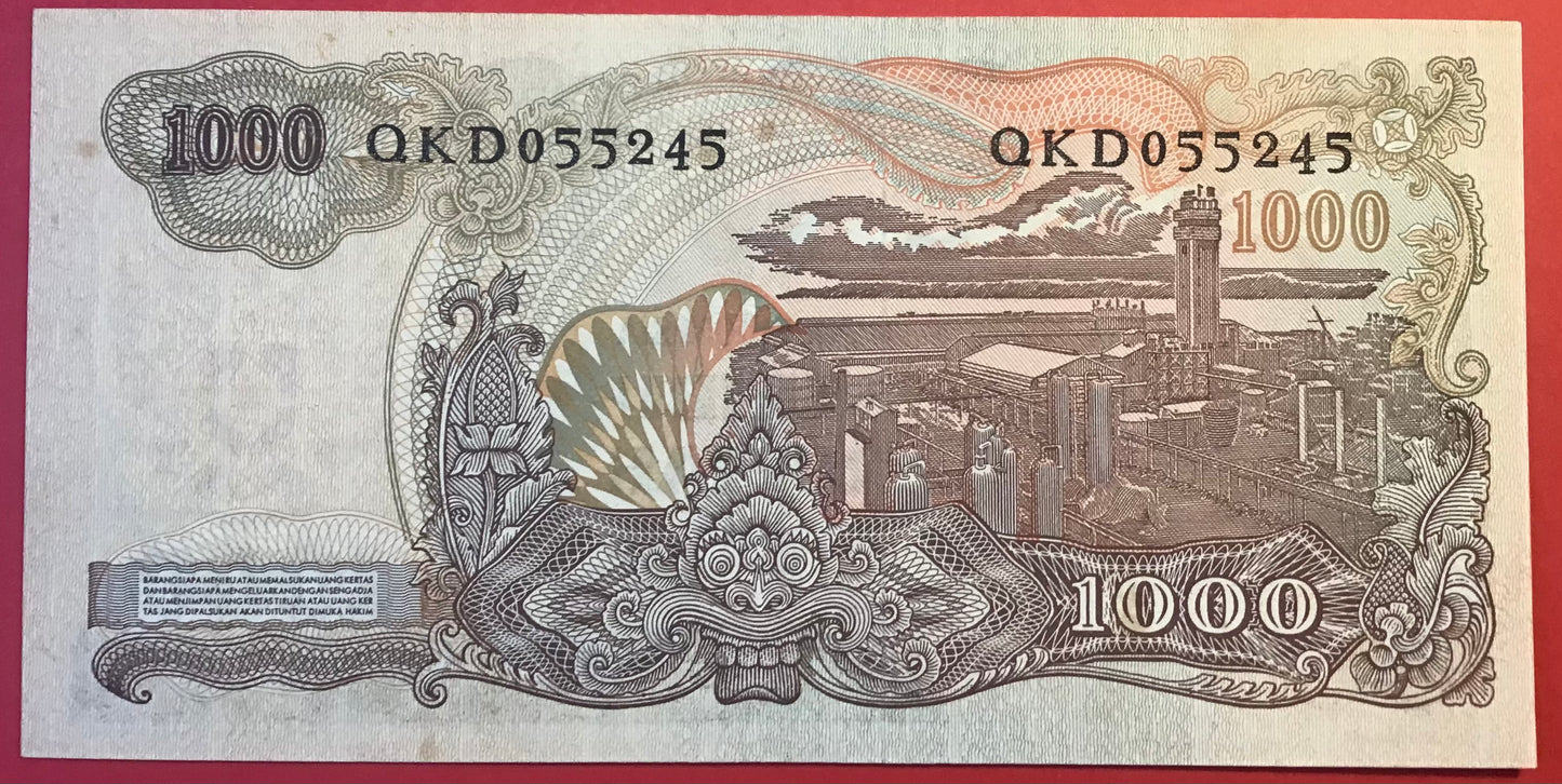 Indonesia - 1000 Rupiah 1968 P#110a Kvalitet 0