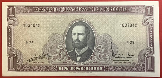 Chile - 1 Escudo (1964) P#136 Kvalitet 0