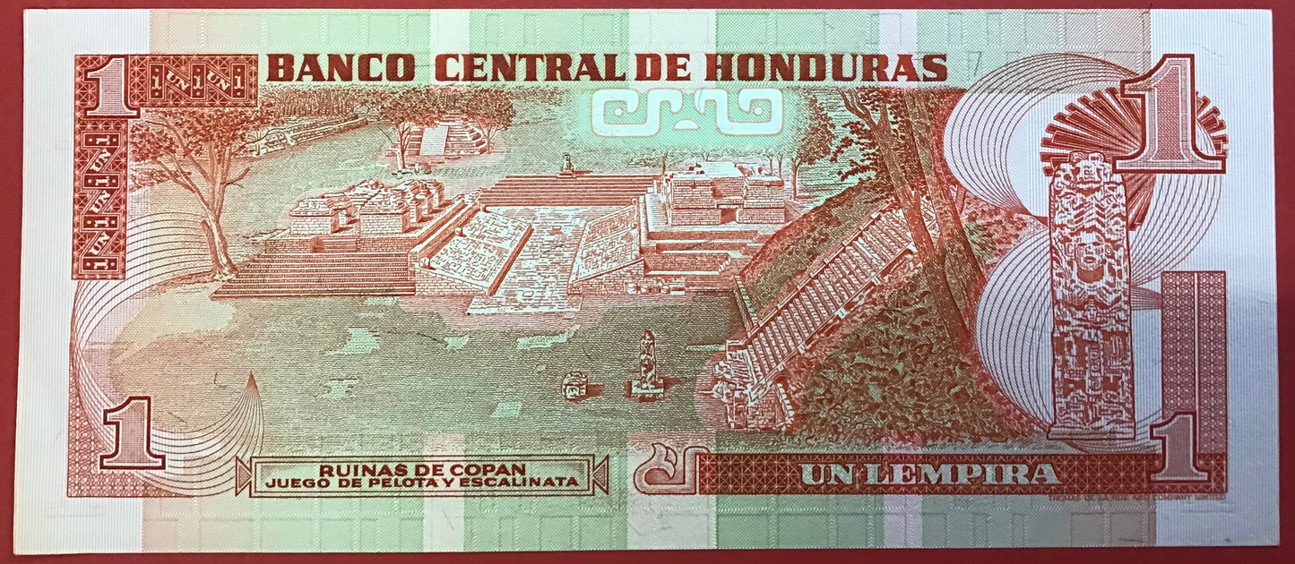 Honduras - 1 Lempira 18.10.1984 P#68b Kvalitet 0