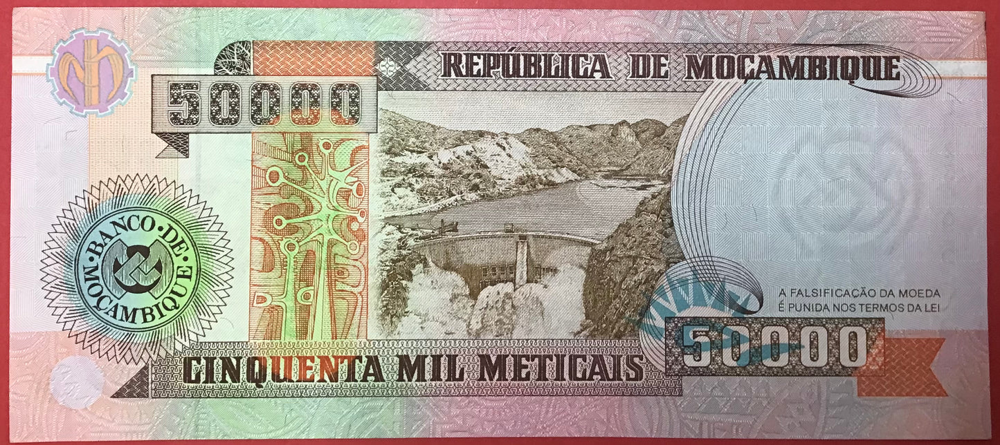 Mozambique - 50.000 Meticais 16.6.1993 P#138 Kvalitet 0