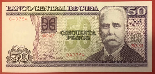 Cuba - 50 Pesos 2016 P#123k Kvalitet 0
