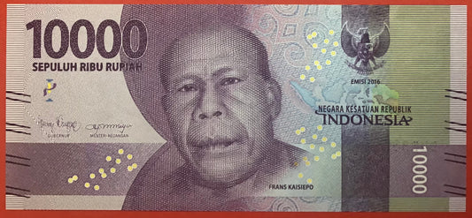 Indonesia - 10.000 Rupiah 2018 P#157 Kvalitet 0