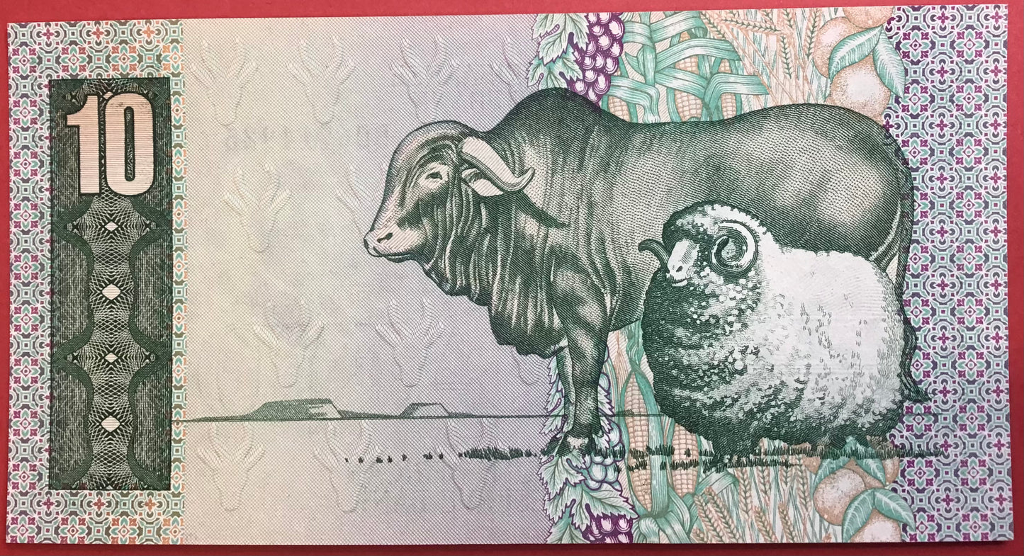 South Africa - 10 Rand (1985-90) P#120d Kvalitet 0