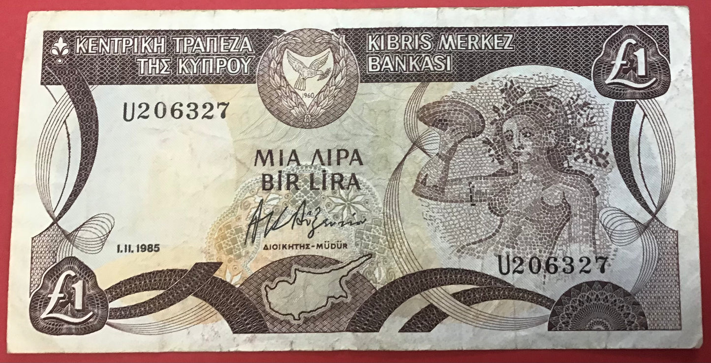 Cyprus - 1 Pound 1.11.1985 Kvalitet 1+