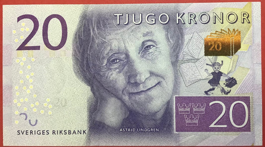 Sweden - 20 Kronor (2015) P#69a Kvalitet 0