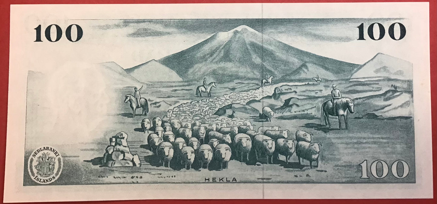Iceland - 100 Krónur (1961) P#44a Kvalitet 0