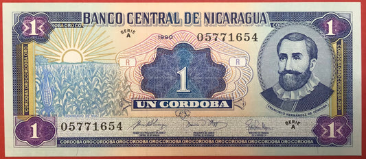 Nicaragua - 1 Córdoba 1990 P#173 Kvalitet 0