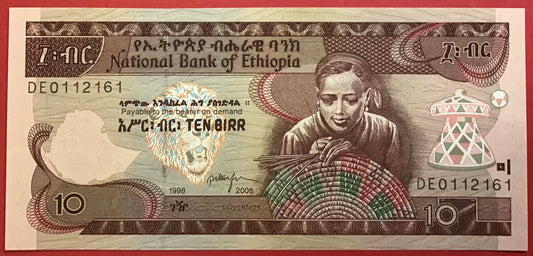 Ethiopia - 10 Birr 2006 P#48d Kvalitet 0