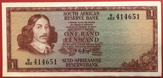 South Africa - 1 Rand 1967 P#109b Kvalitet 01