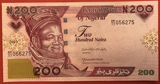 Nigeria - 200 Naira 2023 P#W47 Kvalitet 0