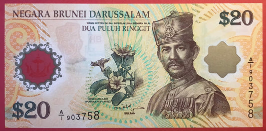 Brunei - 20 Ringgit 2007 P#34a Kvalitet 0
