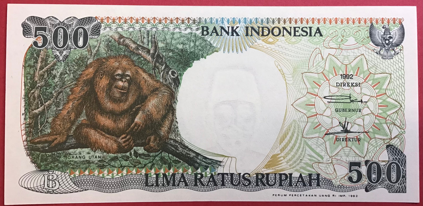 Indonesia - 500 Rupiah 1992 P#128a Kvalitet 0