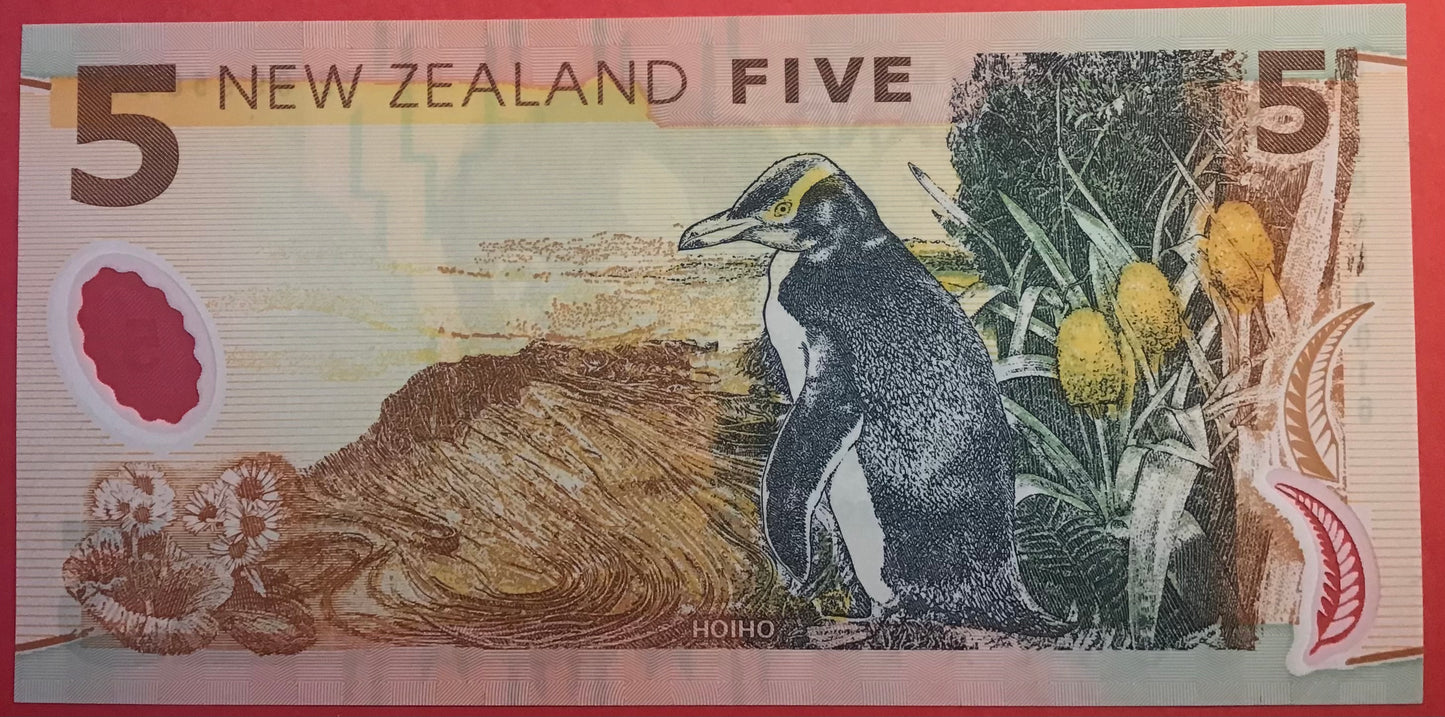 New Zealand - 5 Dollars 1999 P#185a Kvalitet 0
