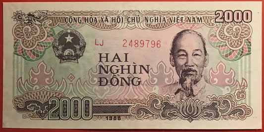 Vietnam - 2000 Dông 1988 P#107b Kvalitet 0