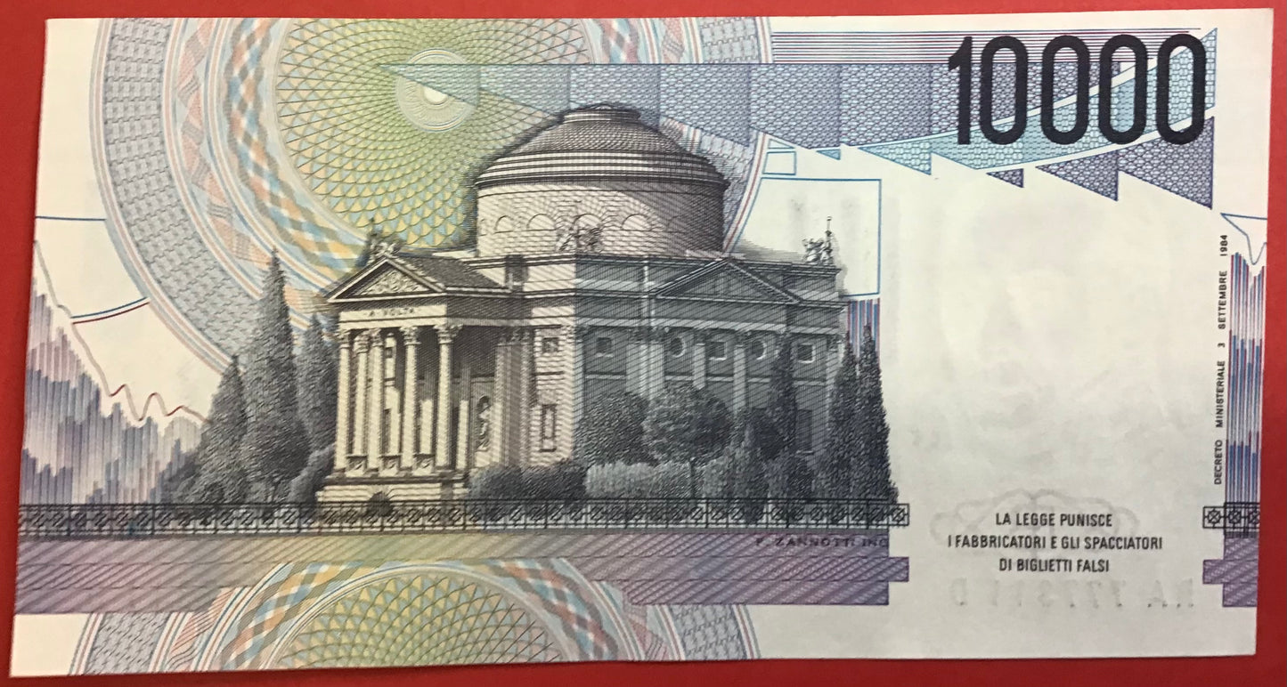 Italy - 10.000 Lire 3.9.1984 P#112a Kvalitet 01