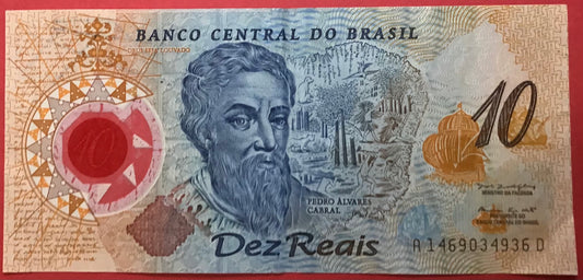 Brazil - 10 Reais (2000) P#248b Kvalitet 1+