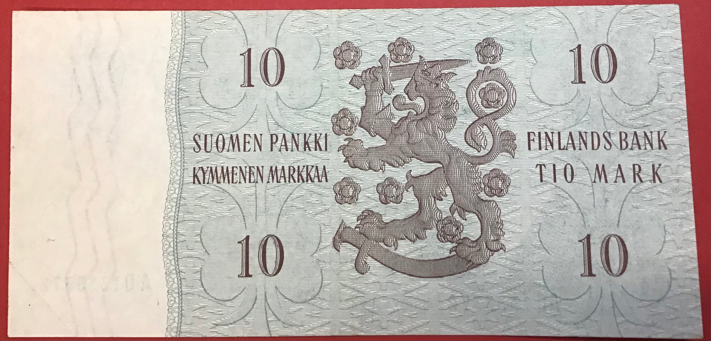 Finland - 10 Markkaa 1963 P104a Kvalitet 0