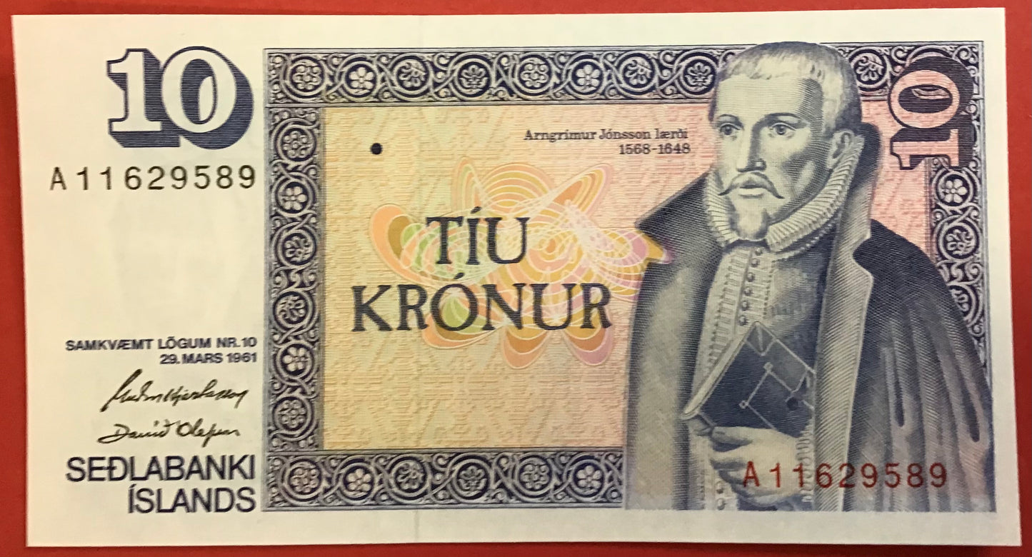 Iceland - 10 Krónur (1981) P#48a Kvalitet 0