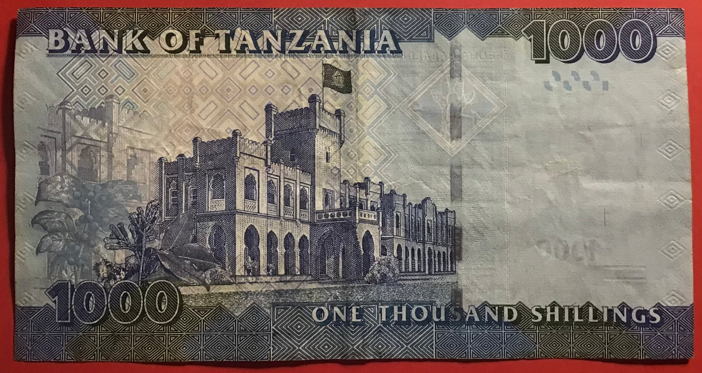 Tanzania - 1000 Shilingi 2015 P#41b Kvalitet 1+