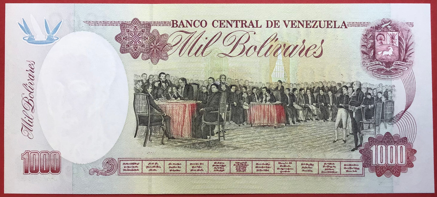 Venezuela - 1000 Bolivares P#76d Kvalitet 0