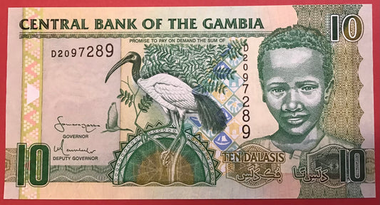 Gambia - 10 Dalasis (2006) P#26a Kvalitet 0