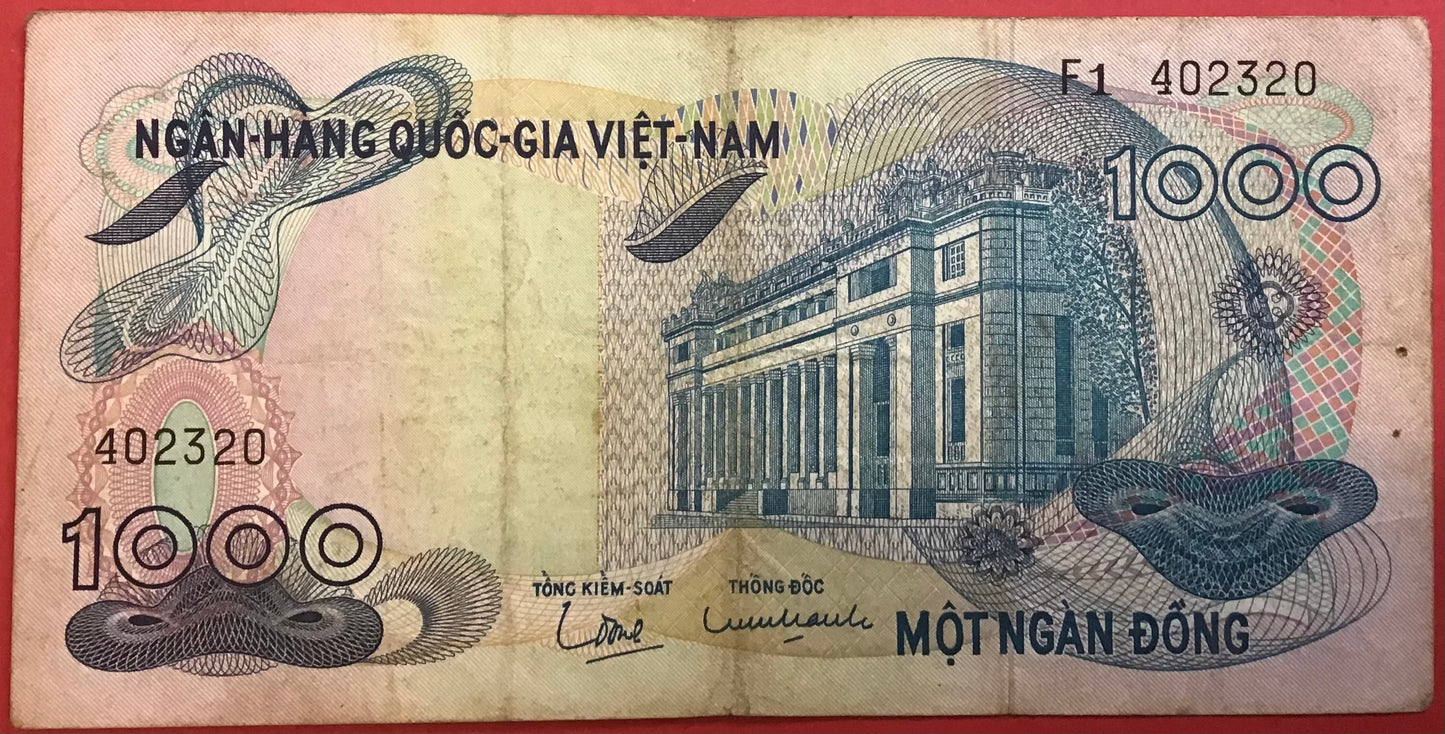 South Vietnam - 1000 Dông (1971) P#29a Kvalitet 1