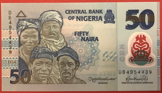 Nigeria - 50 Naira 2024 P#40 Kvalitet 0
