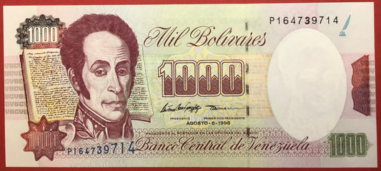 Venezuela - 1000 Bolivares P#76d Kvalitet 0