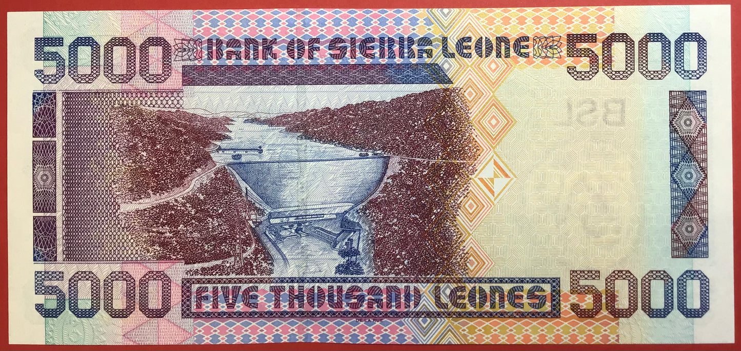 Sierra Leone - 5000 Leones 1.2.2002 P#27a Kvalitet 0