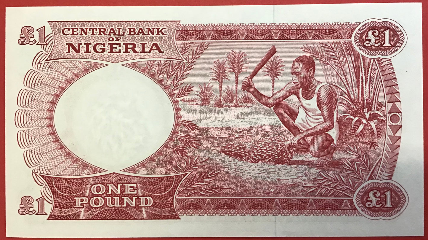 Nigeria - 1 Pound (1967) P#8 Kvalitet 0