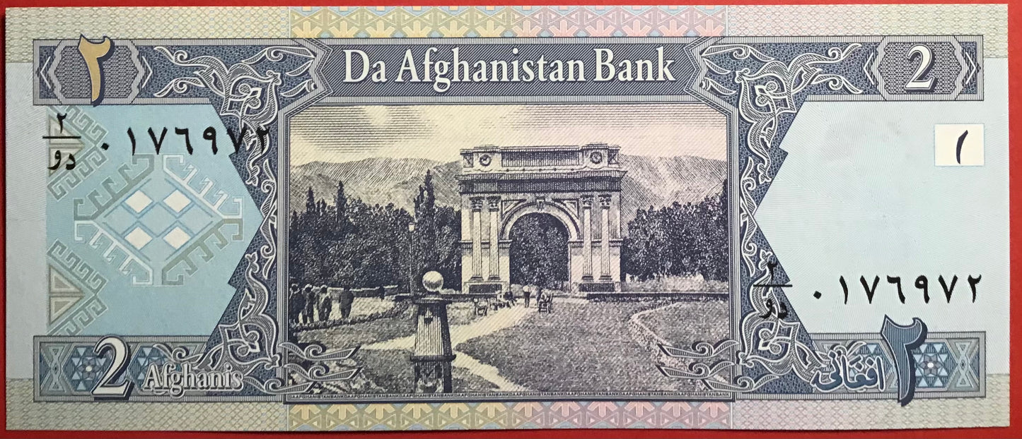 Afghanistan - 2 Afghanis 2002 P#65a Kvalitet 0