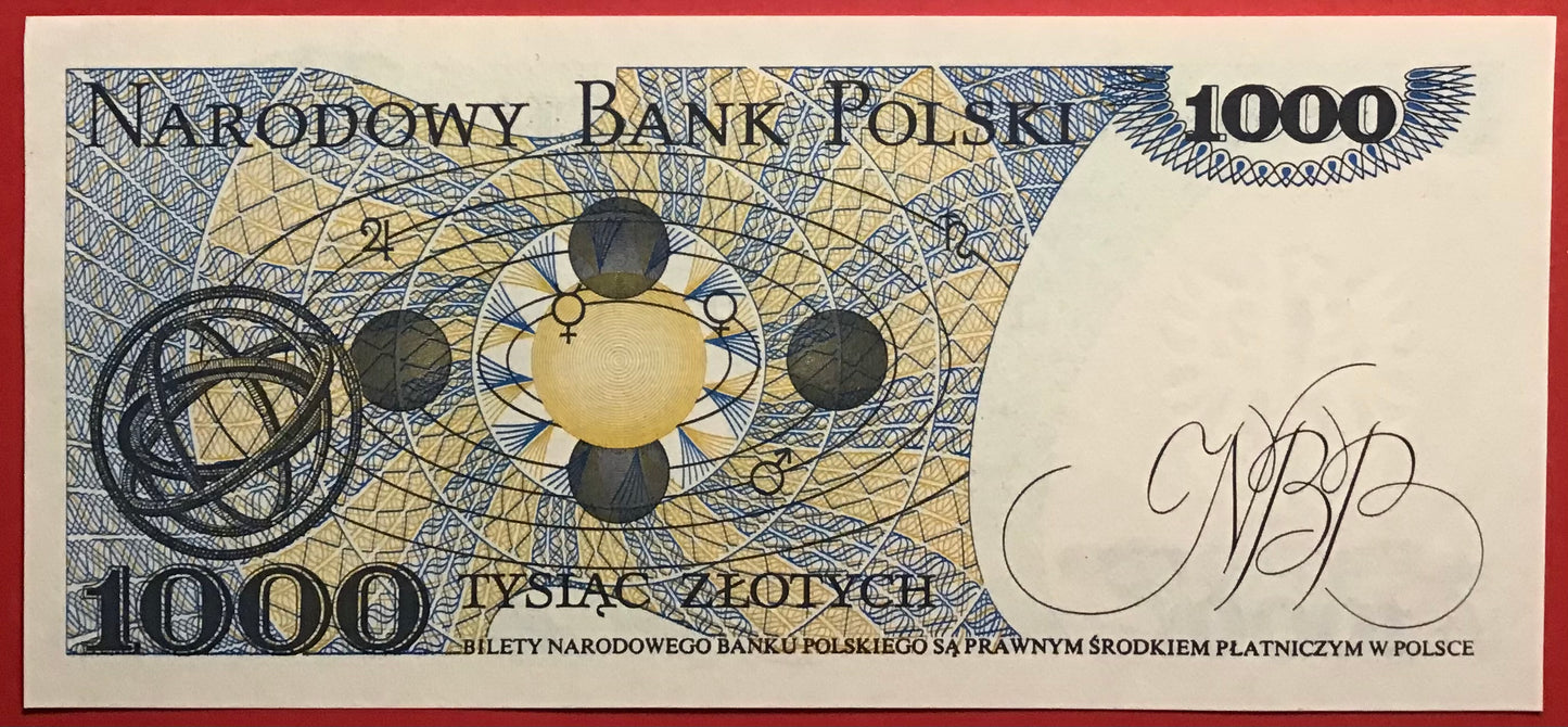 Poland - 1000 Zlotych 1.6.1982 P#146c Kvalitet 01/0