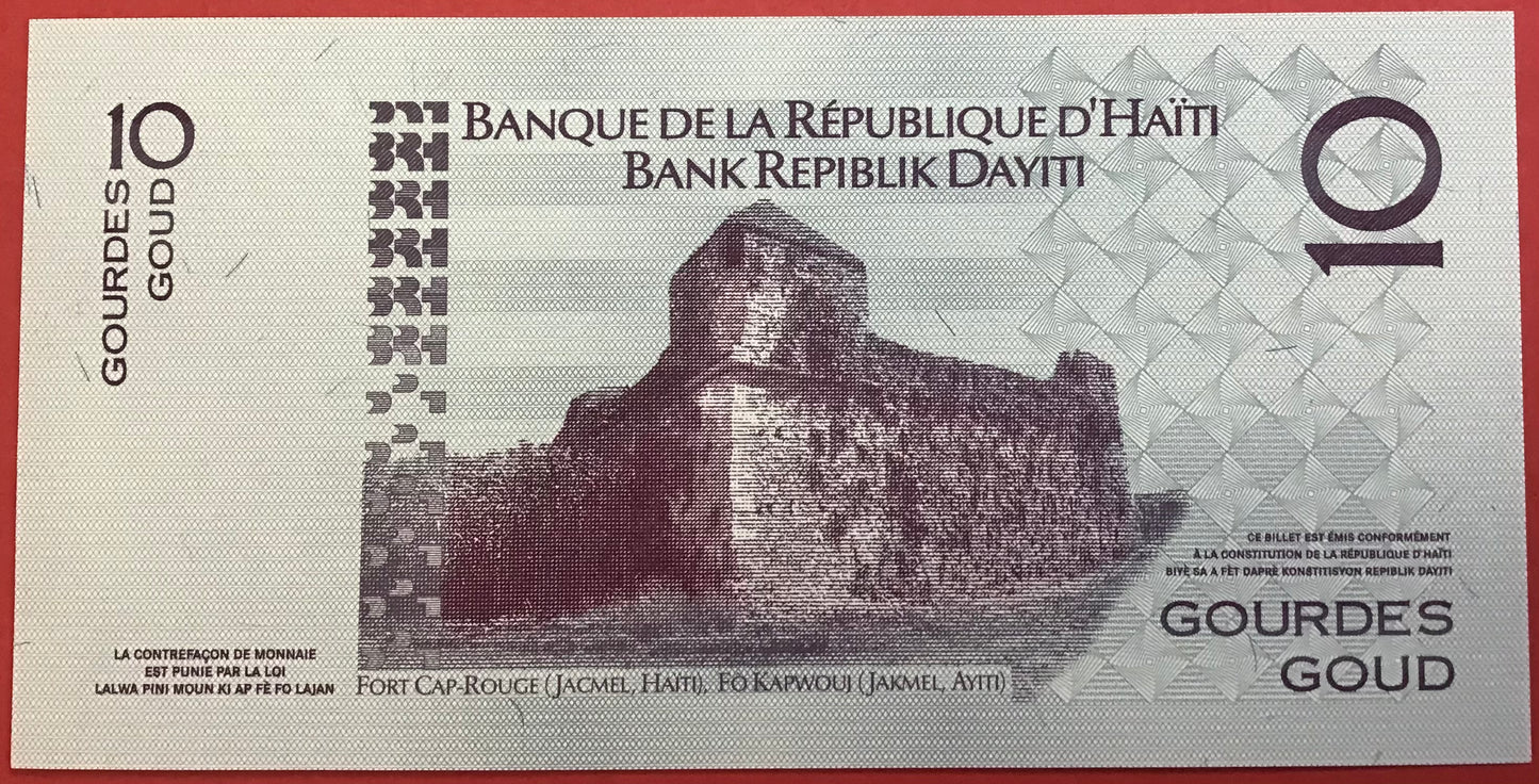 Haiti - 10 Gourdes 2016 P#272h Kvalitet 0
