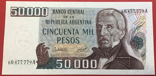 Argentina - 50.000 Pesos (1979-83) P#307 Kvalitet 0