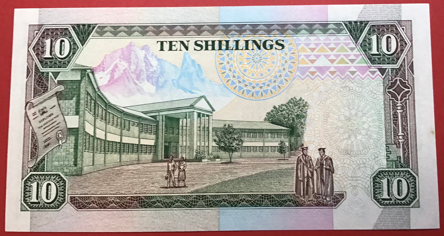 Kenya - 10 Shillings 2.1.1992 P#24d Kvalitet 0