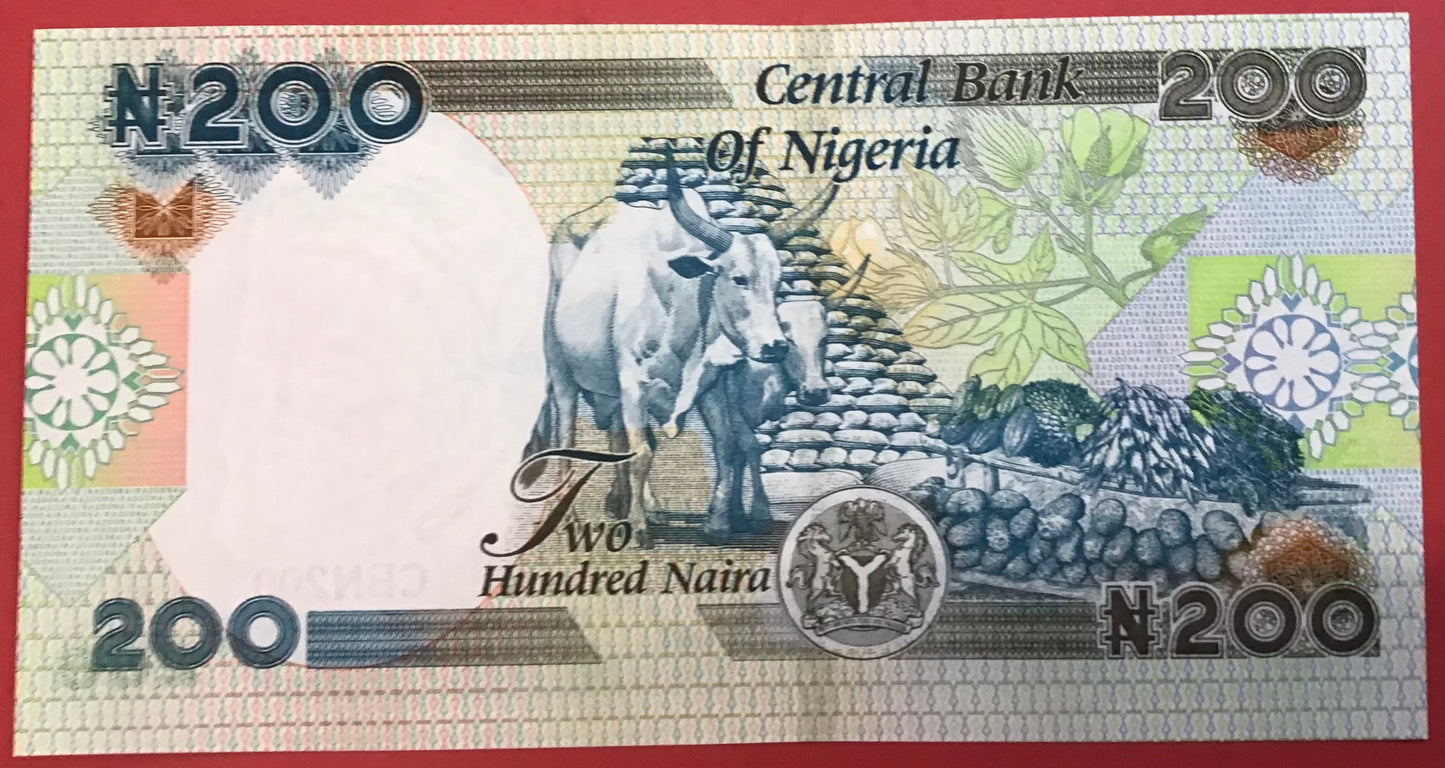 Nigeria - 200 Naira 2021 P#29 Kvalitet 0